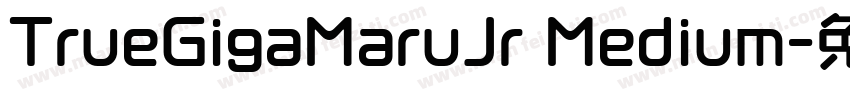 TrueGigaMaruJr Medium字体转换